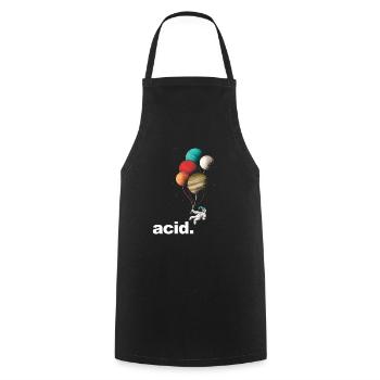 Acid Party Drogen Lsd Acid Techno - Drogen - Kochschürze - Schwarz - Vorne - AI Model Male 185 dark (185cm)