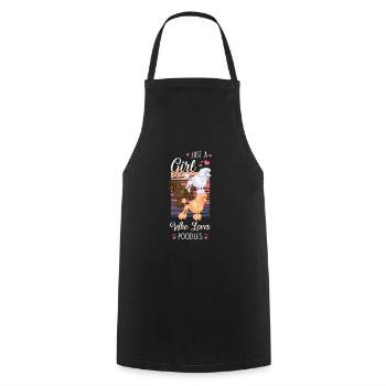 Caniche Disant - Tablier de cuisine - noir - Devant - AI Model Male 185 dark (185cm)