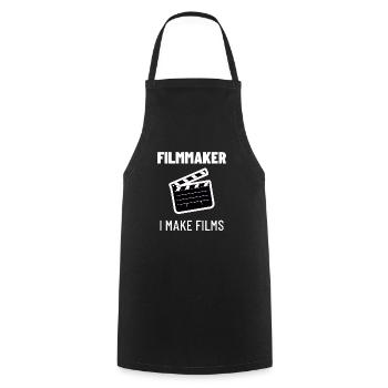 Filmmaker Videograf Filmemacher Kino TV Geschenk - Kochschürze - Schwarz - Vorne - AI Model Male 185 dark (185cm)