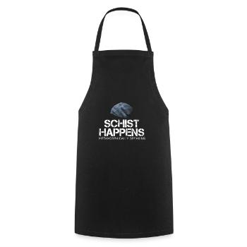 Funny Geology Schist Gift for Geologist - Cooking Apron - black - Front - AI Model Male 185 dark (185cm)