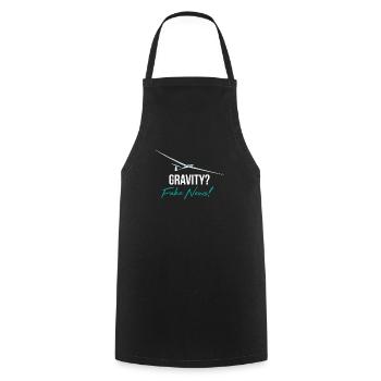 Gravitiy fake news - Cooking Apron - black - Front - AI Model Male 185 dark (185cm)