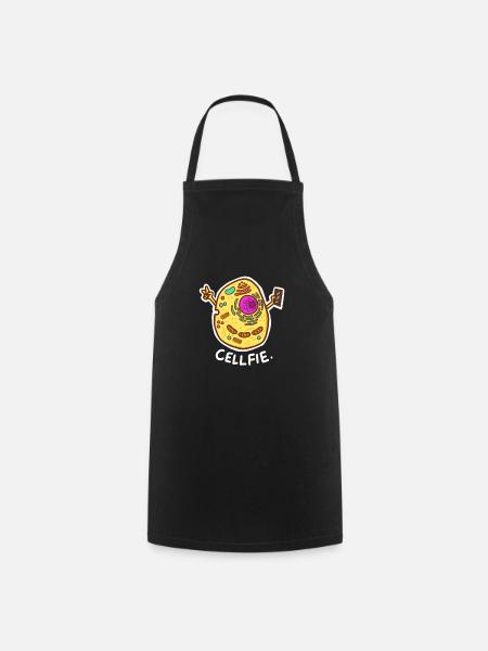 Cell-Fie Funny Science Biology - Cooking Apron - black