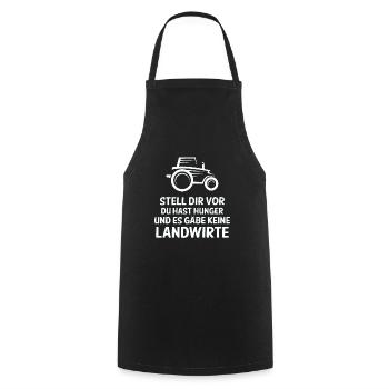 Landwirtschaft Landwirt Traktor Trecker Farm Bauer - Kochschürze - Schwarz - Vorne - AI Model Male 185 dark (185cm)