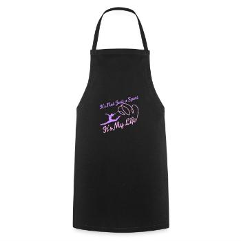 Gymnaste gymnaste gymnaste gymnastique drôle disant gymnaste - Tablier de cuisine - noir - Devant - AI Model Male 185 dark (185cm)