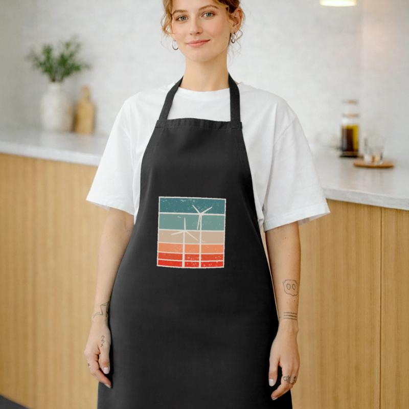 Graphique de puissance éolienne éolienne éolienne Tablier de cuisine
