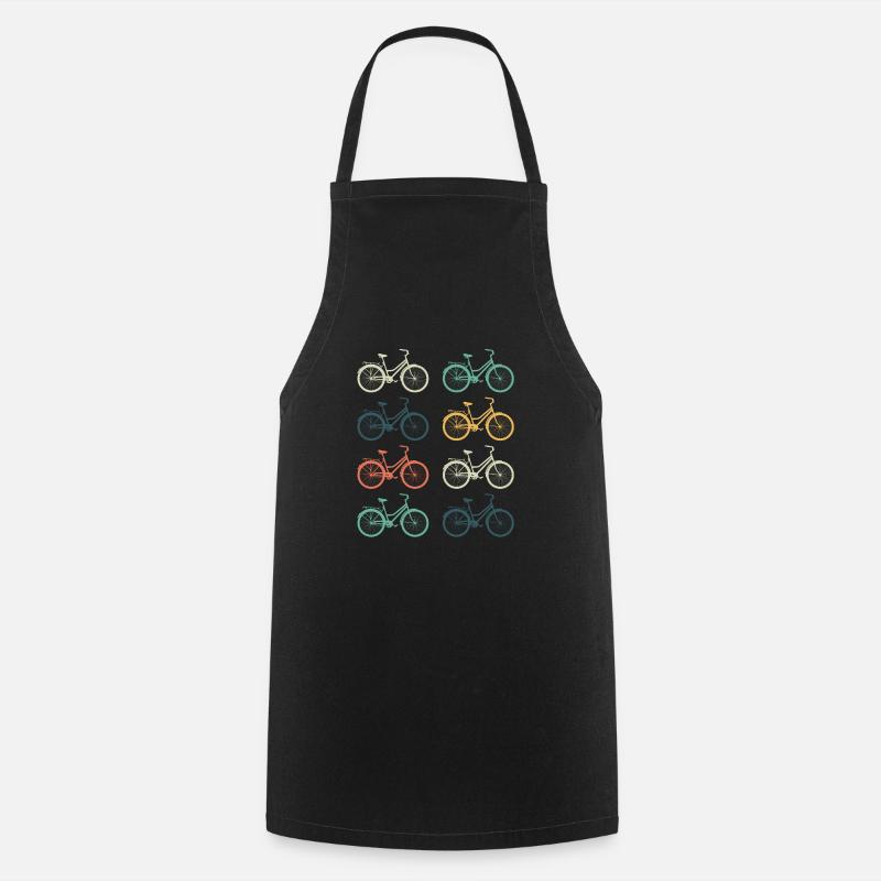 Vélos rétro - Tablier de cuisine - noir