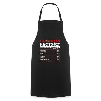 Carpenter Carpenter Facts - Cooking Apron - black - Front - AI Model Male 185 dark (185cm)