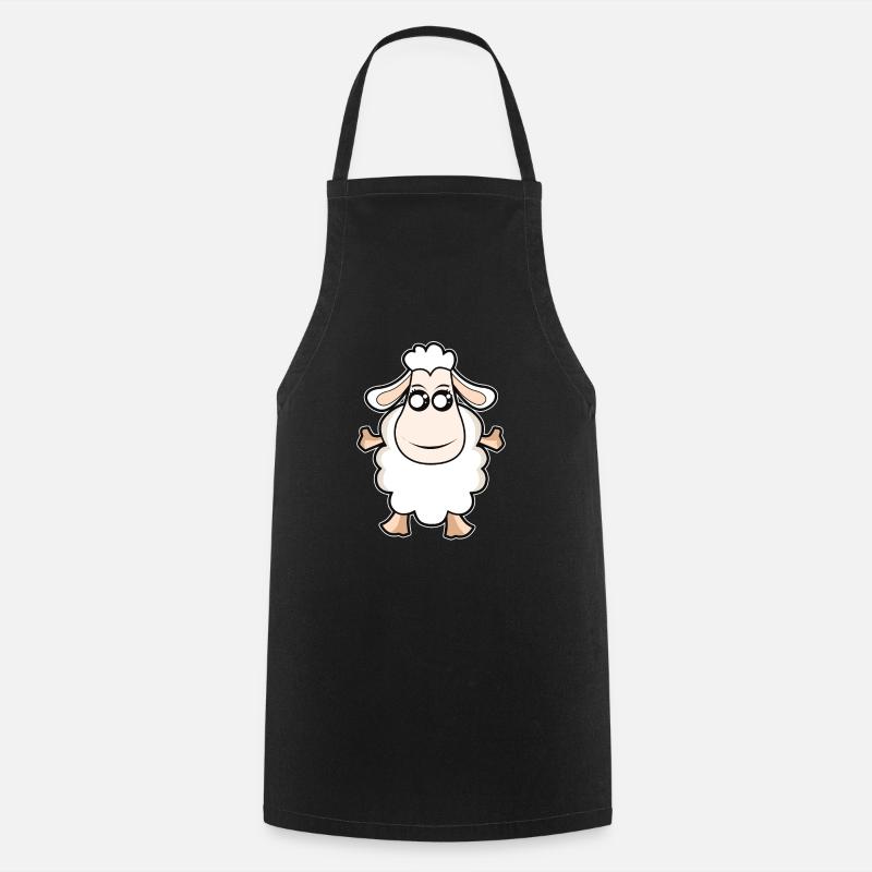 Sheep Funny - Cooking Apron - black
