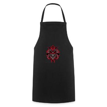 böser Samurai Krieger styisches Tshirt Geschenk - Kochschürze - Schwarz - Vorne - AI Model Male 185 dark (185cm)