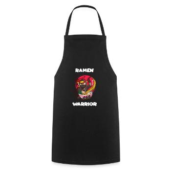 Nouilles japonaises Ramen Warrior - Tablier de cuisine - noir - Devant - AI Model Male 185 dark (185cm)