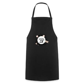 I Love Sewing J’aime couture handmade - Tablier de cuisine - noir - Devant - AI Model Male 185 dark (185cm)