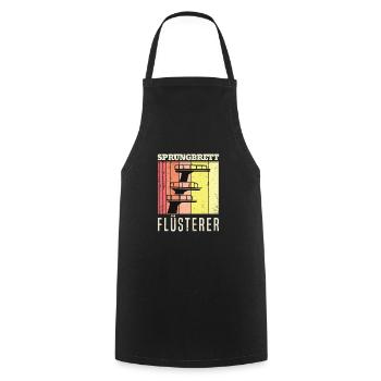 Turmspringen Wasserspringen Sprungturm - Flüsterer - Kochschürze - Schwarz - Vorne - AI Model Male 185 dark (185cm)
