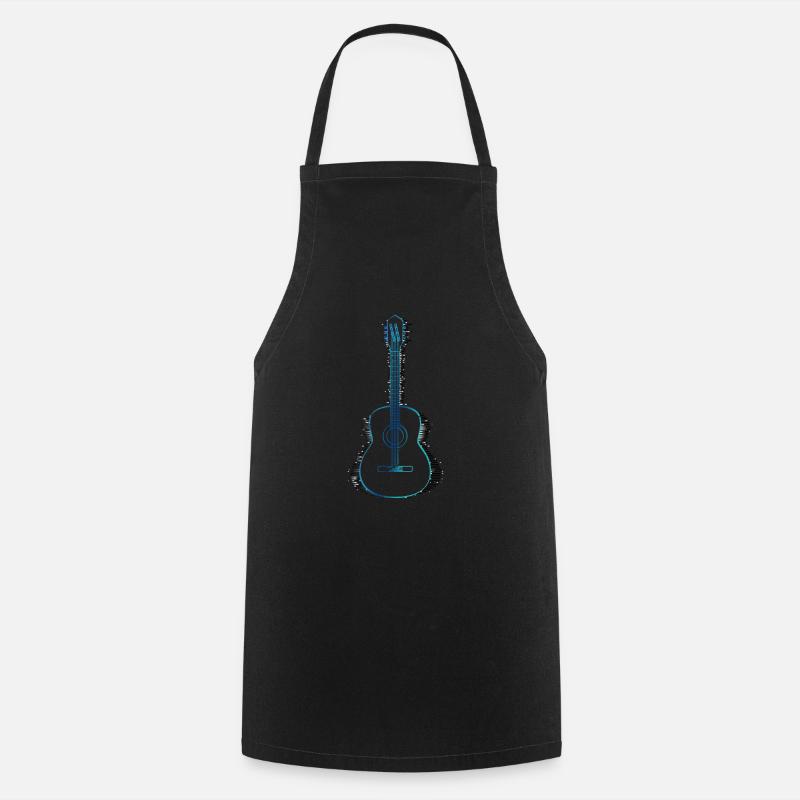Guitar guitar player - Cooking Apron - black