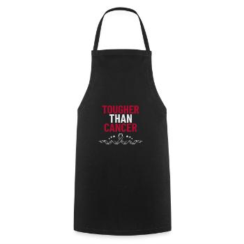 Plus dur que le cancer TShirt homme idée cadeau - Tablier de cuisine - noir - Devant - AI Model Male 185 dark (185cm)