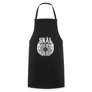 Viking Viking Valhalla Odin Thor Teutonic Wolf - Cooking Apron - black - Front - AI Model Male 185 dark (185cm)