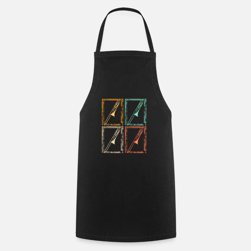 trombone - Tablier de cuisine - noir