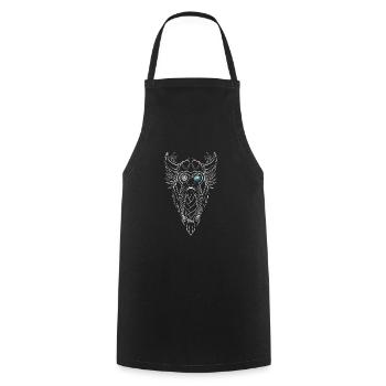 Odin Runen Wikinger Valhalla Rising Walhalla - Kochschürze - Schwarz - Vorne - AI Model Male 185 dark (185cm)