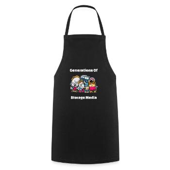 Generations of Storage Media 1643 - Cooking Apron - black - Front - AI Model Male 185 dark (185cm)