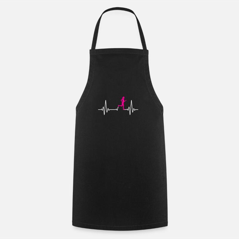 Cadeau de course à pied des coureurs - Tablier de cuisine - noir