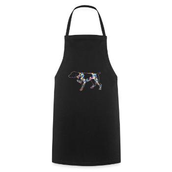Pointeur allemand à poil court - Tablier de cuisine - noir - Devant - AI Model Male 185 dark (185cm)