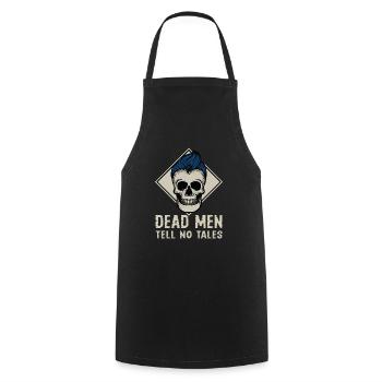 DEAD MEN TELL NO TALES - Cooking Apron - black - Front - AI Model Male 185 dark (185cm)