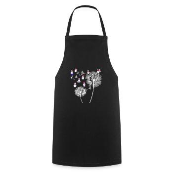 Santa Claus Dandelion Funny Christmas - Cooking Apron - black - Front - AI Model Male 185 dark (185cm)