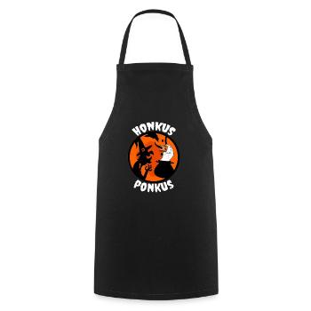 Honkus ponkus duck goose wand witch - Cooking Apron - black - Front - AI Model Male 185 dark (185cm)