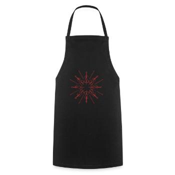 Joueur de violoncelle - Tablier de cuisine - noir - Devant - AI Model Male 185 dark (185cm)