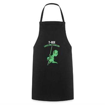 Danse de pole dance - Tablier de cuisine - noir - Devant - AI Model Male 185 dark (185cm)