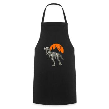 Halloween Dino Trex Skeleton Gift Idea - Cooking Apron - black - Front - AI Model Male 185 dark (185cm)