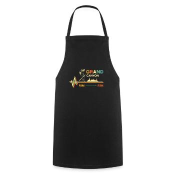 Chemise de randonnée Grand Canyon - Randonnée jante à jante - Cool - Tablier de cuisine - noir - Devant - AI Model Male 185 dark (185cm)