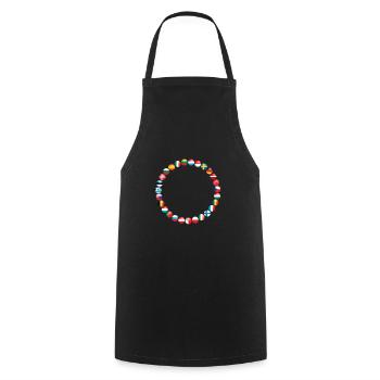 Europe European Union - EU flag European flag - Cooking Apron - black - Front - AI Model Male 185 dark (185cm)