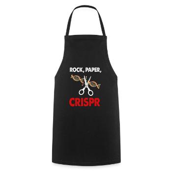 Rock Paper Crispr DNA Lebensbiologie Haupt Spaß Geschenk - Kochschürze - Schwarz - Vorne - AI Model Male 185 dark (185cm)