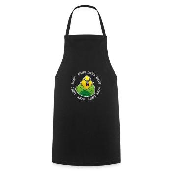 Lustiges Geschenk für Kakapo Papagei Neuseeland - Kochschürze - Schwarz - Vorne - AI Model Male 185 dark (185cm)