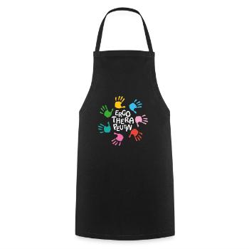 Occupational Therapy OT Therapist - Cooking Apron - black - Front - AI Model Male 185 dark (185cm)