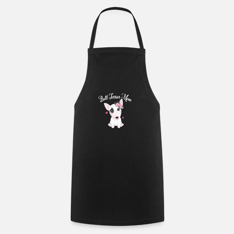 Bull Terrier - Cooking Apron - black