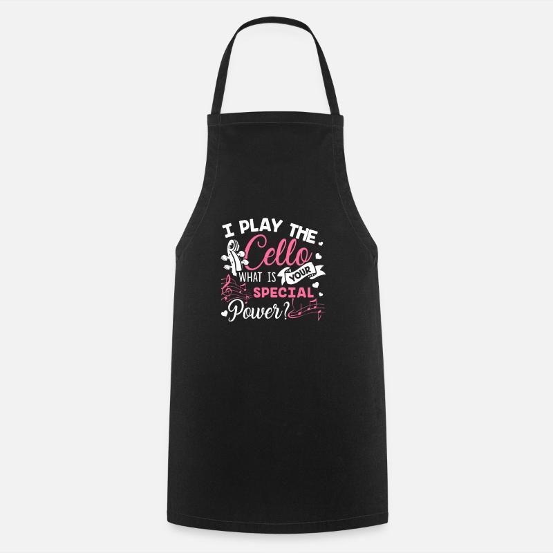 Violoncelle Je joue du violoncelle - Tablier de cuisine - noir