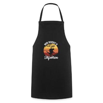 Mir Reichts Ich Geh Skifahren Geschenk Skifahrer - Kochschürze - Schwarz - Vorne - AI Model Male 185 dark (185cm)