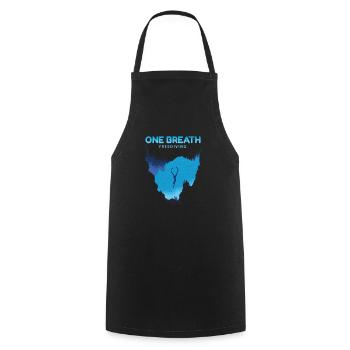 One Breath Freediving Gerätetauchen Apnoe - Kochschürze - Schwarz - Vorne - AI Model Male 185 dark (185cm)