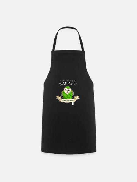 Lustiges Geschenk für Kakapo Papagei Neuseeland - Kochschürze - Schwarz