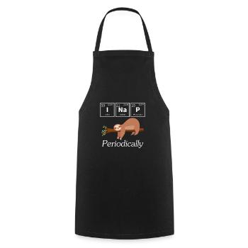 Funny scientist chemistry sloth nap - Cooking Apron - black - Front - AI Model Male 185 dark (185cm)