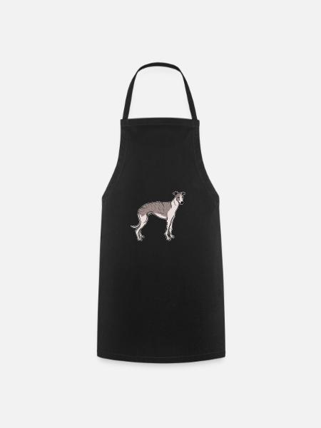 Whippet Hunde Hundehalter Geschenkidee - Kochschürze - Schwarz