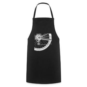Bike race spokes cycling - Cooking Apron - black - Front - AI Model Male 185 dark (185cm)