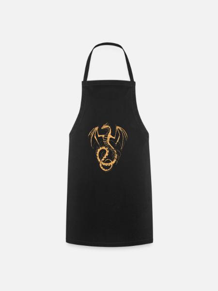 Fantaisie de dragon - Tablier de cuisine - noir