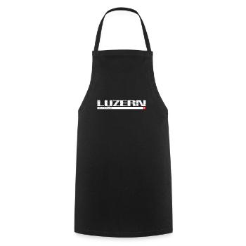Luzern Schweiz Weihnachten T-shirt Zentralschweiz - Kochschürze - Schwarz - Vorne - AI Model Male 185 dark (185cm)