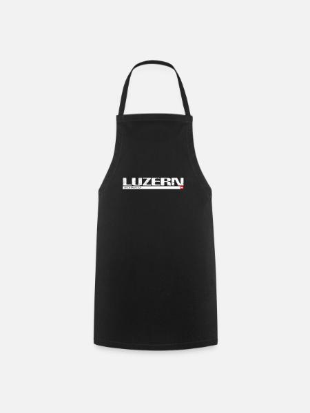 Luzern Schweiz Weihnachten T-shirt Zentralschweiz - Kochschürze - Schwarz