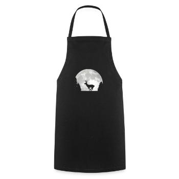 Hunter hunting driven hunt huntress fox gift - Cooking Apron - black - Front - AI Model Male 185 dark (185cm)