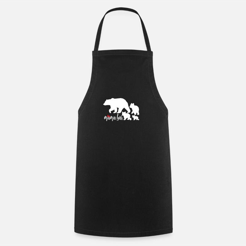 mama bear mama bear - Cooking Apron - black