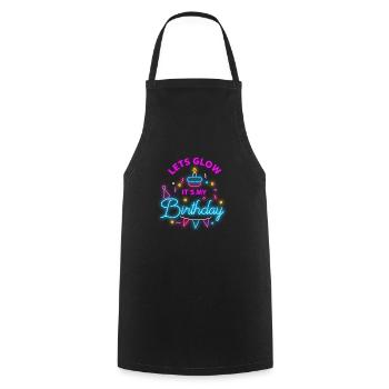 Lets Glow Party Its My Birthday Party Gift Idea - Kochschürze - Schwarz - Vorne - AI Model Male 185 dark (185cm)