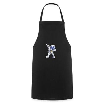 astronaut - Cooking Apron - black - Front - AI Model Male 185 dark (185cm)